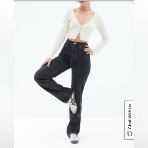 PACSUN 90’S HIGH RISE BOYFRIEND FIT BLACK JEANS SZ 25